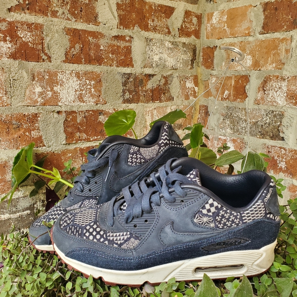 Nike Air Max custom denim sneakers 8.5